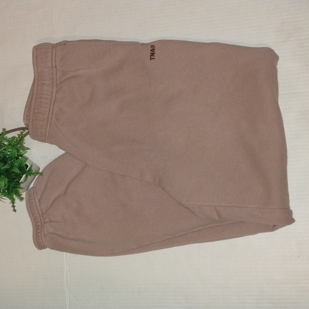 TNA Sweatfleece Terry Fleece Joggers. Women's size Small. Light Brown in color.